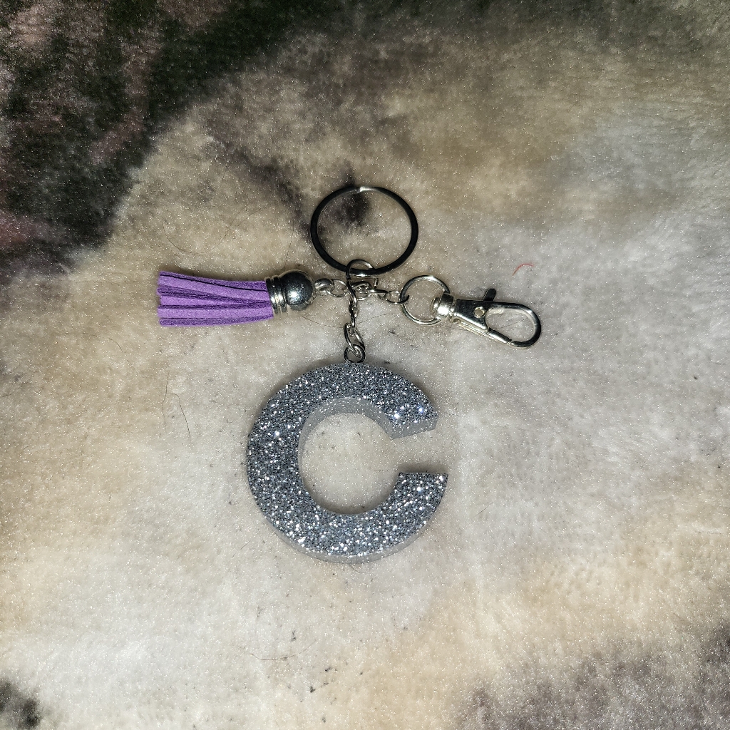 Sliver C Keychain